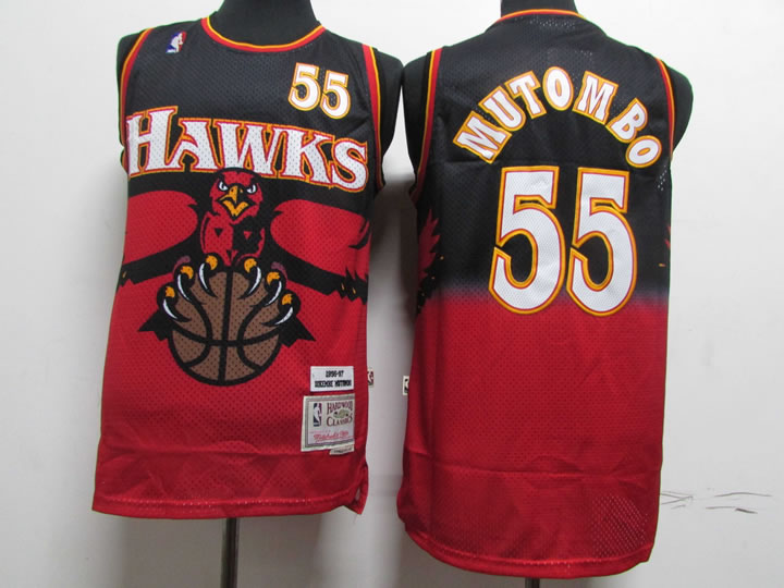 Hawks 55 Dikembe Mutombo Red Hardwood Classics Jersey,We sell and wholesale Hawks 55 Dikembe Mutombo Red Hardwood Classics Jersey on line form chian!